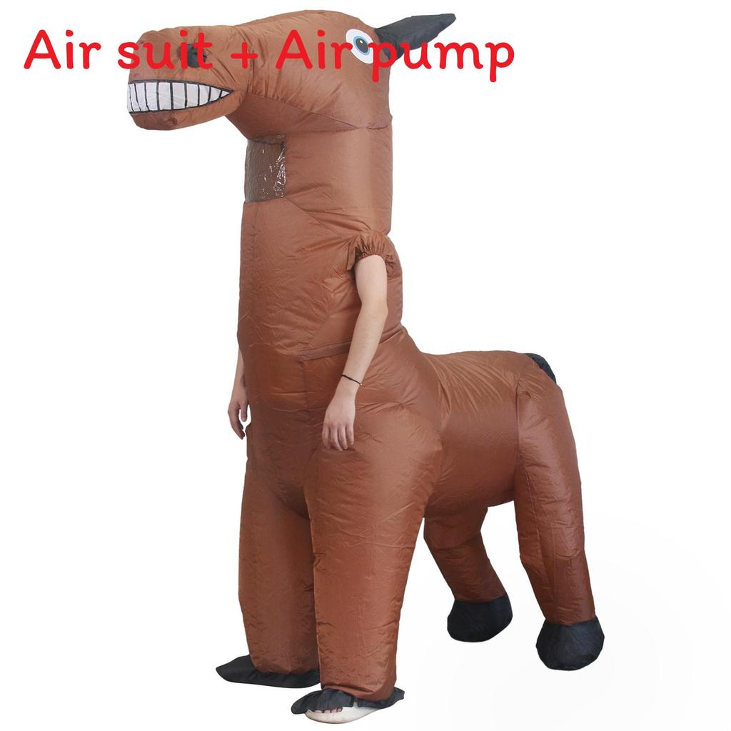 Opblaasbaar Halloween Dinosaurus Paard Eenhoorn Kostuum Voor Podiumoptredens En Kostuums