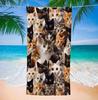 One Oversized Microfiber Beach Towel A Soft Lightweight Quick-Drying Towel Featuring Playful Prints Towels