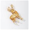Rhinestone Brooch Animal Reindeer Pin Fashion Brooch Commuting Metal Brooch For Clothing Holiday Gatherings Daily Wear