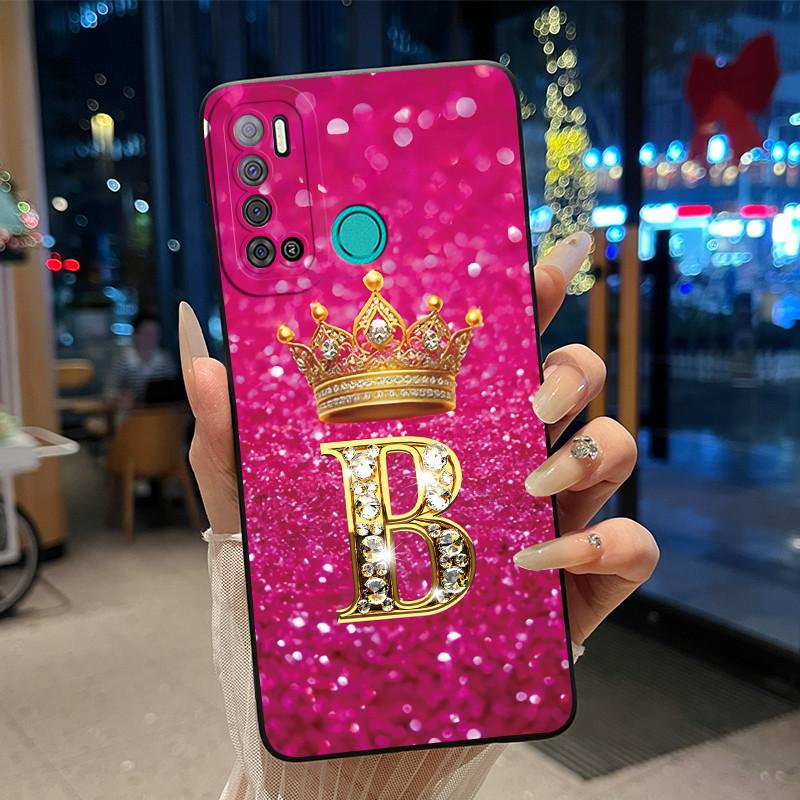 

Чехол для телефона Tecno Pouvoir 4 4 Pro Черный Мягкий Ударопрочный Корпус Для LC7 LC8 Spark Power 2 Чехол с Буквой и Короной для Пары Tecno Pouvoir 4 Pro