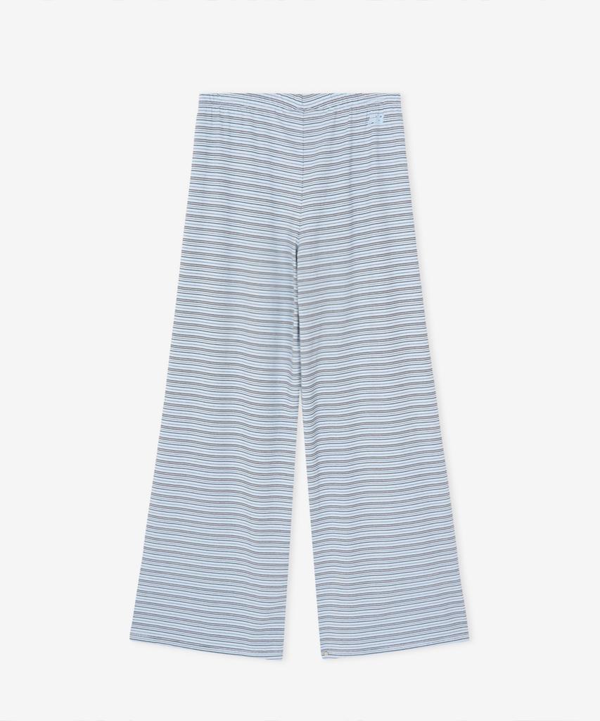 Nyuballanseu Nbmlg3W132 / Women Nb-Flowy Wide-Leg Pants (L/Blue)