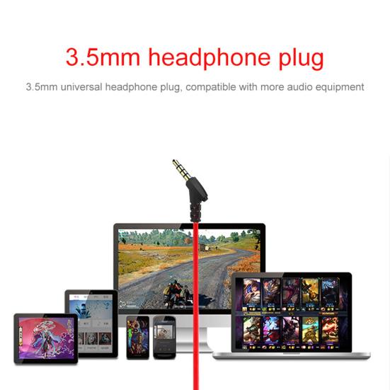Universal In-Ear Stereo Earphone Gaming Headphone with Mic for Android iPhone