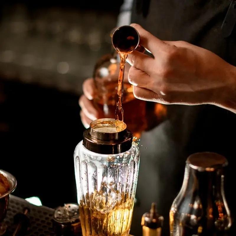 Neuer 30/60ml Cocktail Wein Shaker Messbecher Edelstahl Doppelter Shot Getränke Spirituosen Messbecher Jigger Küchenbedarf Werkzeuge Bar
