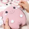 1set Faux Leather Pieces Materials,  DIY Sewing Cute Bag Template, DIY Making Mini Pig Shoulder Bag Leather Design Stencil Molds