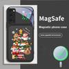 Cartoon Christmas Tree For Magsafe Samsung S25 S25 Edge S25Ultra S8 9 10 20 S21 Pro 22 Plus S23 FE S24 Ultra Glass Phone Case