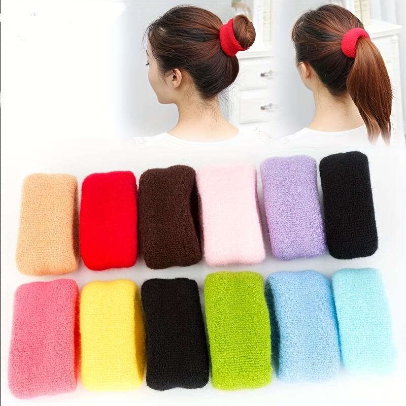 Thickened Knitted Hair Loops Elastic Ponytail Holders Elegant Hair Styling Accessories For Women And daily uses