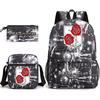 Attack Giant Attackontitan School Bag Three-Piece Printed Backpack Student Computer Canvas Bag
