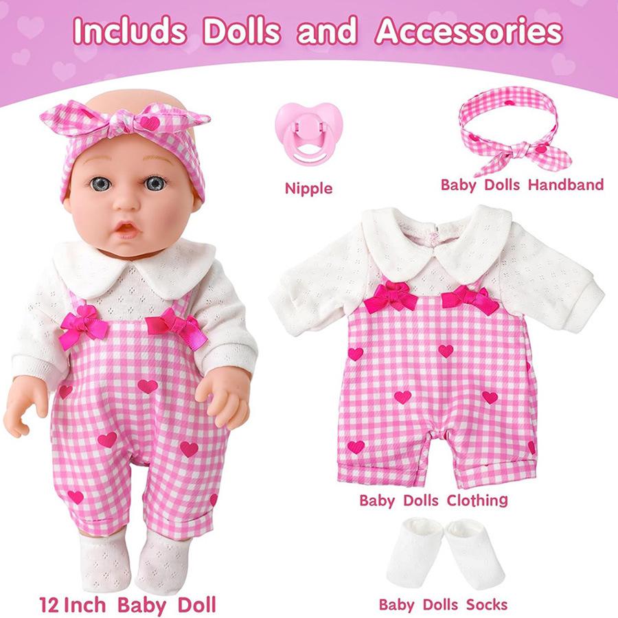 

Игровой набор «12-дюймовая кукла-младенец» - Детская мягкая кукла реборн 30 см 30CM