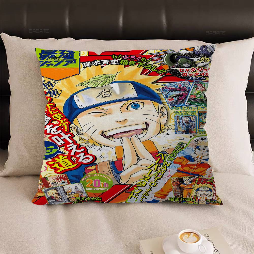 Japanese N-Naruto Anime Personalized Pillow Dust Cover Bedroom Kids Party Decoration Pillowcase Birthday Children Gift