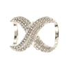 X Shape Fastener Silk Scarf  Buckle Scarves Fashion Accessories Shawl Ring Clip Jewelry Brooch Pins