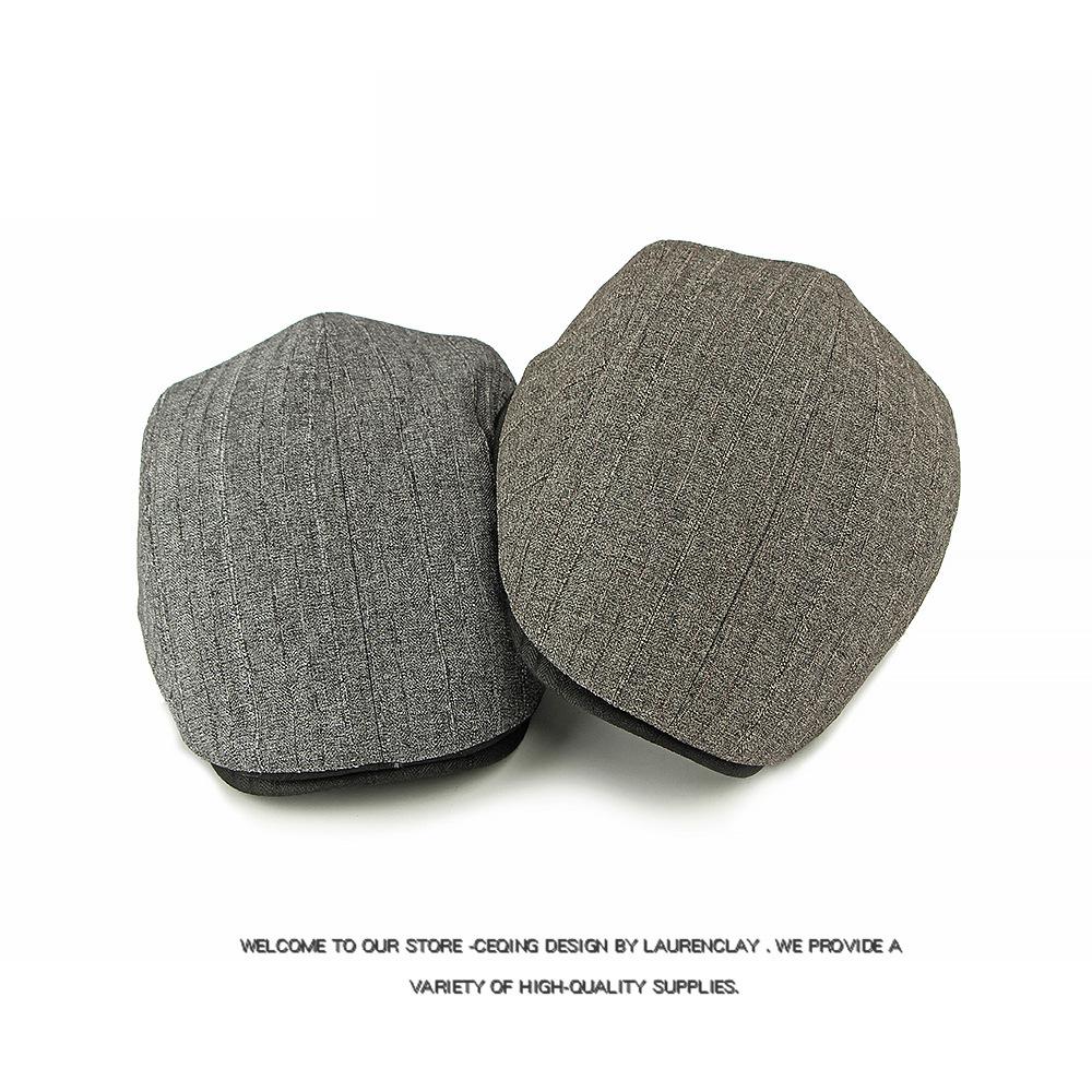 Men's Spring Summer Breathable Beret British Retro Peaked Cap Paintsman's Cap