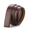 Men's genuine leather belt - no buckle, automatic clasp, full grain leather