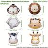 Cartoon Animal Head Balloons Monkey Lion Tiger Zebra Giraffe Balloon for Birthday Party Decoration Jungle Party Decoration Gift