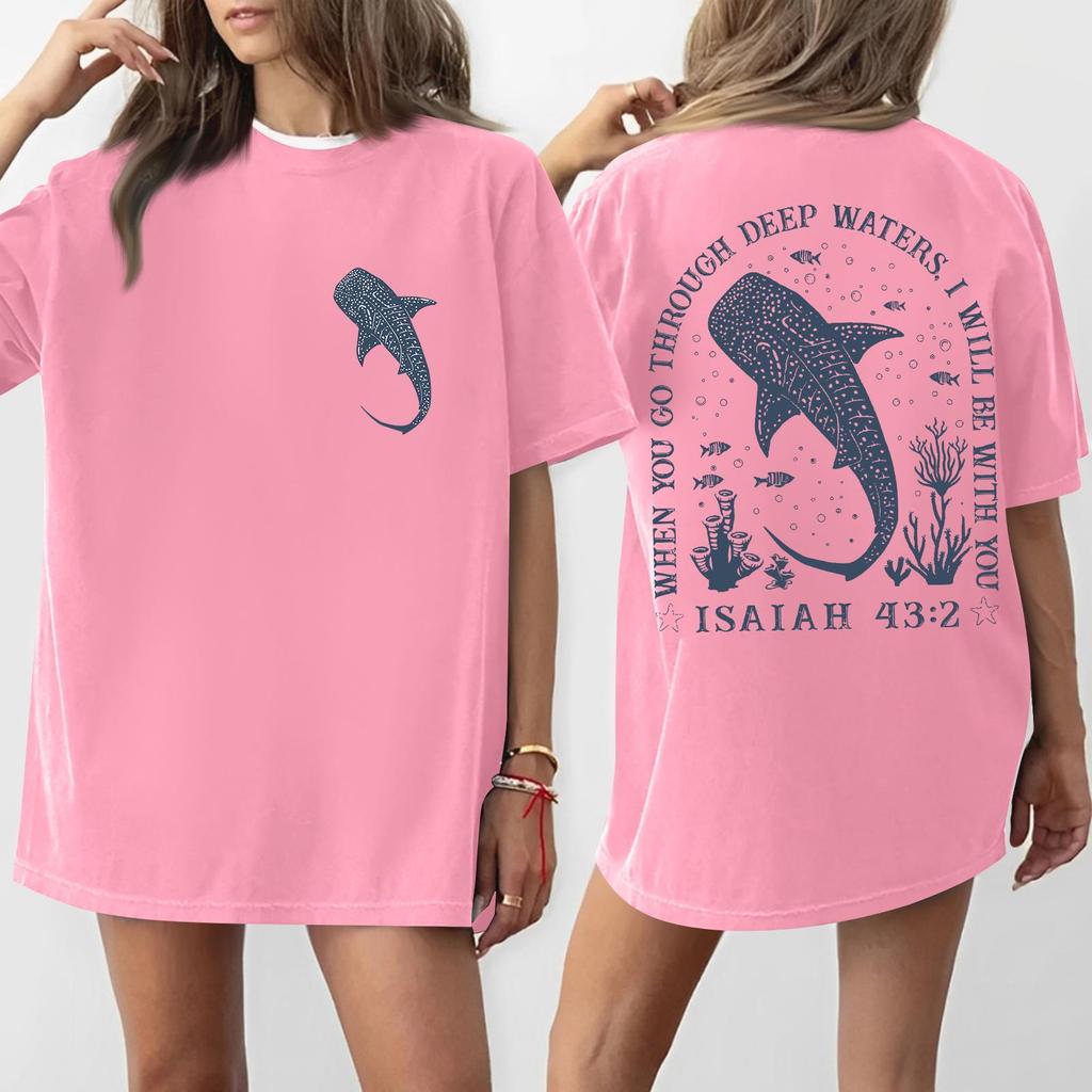 Women's Round Neck Printed Short-sleeved T-shirt Top