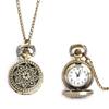 .fashion Lotus Round Pocket watch  Quartz Clock stainless steel case  Pendant Necklace Chain  for Women Men Pocket Watch gift