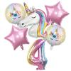 1 Set Regenbogen Einhorn Ballon 32 Zoll Zahlen Folienballons 1. Kinder Einhorn Thema Geburtstagsfeier Dekorationen Baby Shower Globos