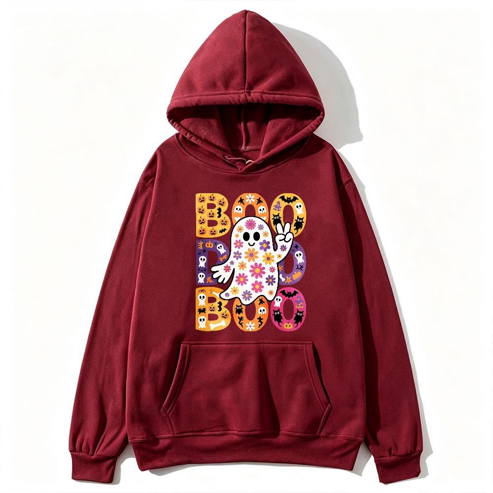 Boo Halloween Ghost Hoodie Unisex Fashion Streetwear Hooded Sweatshirt Long Sleeve Casual Winter Hoodies
