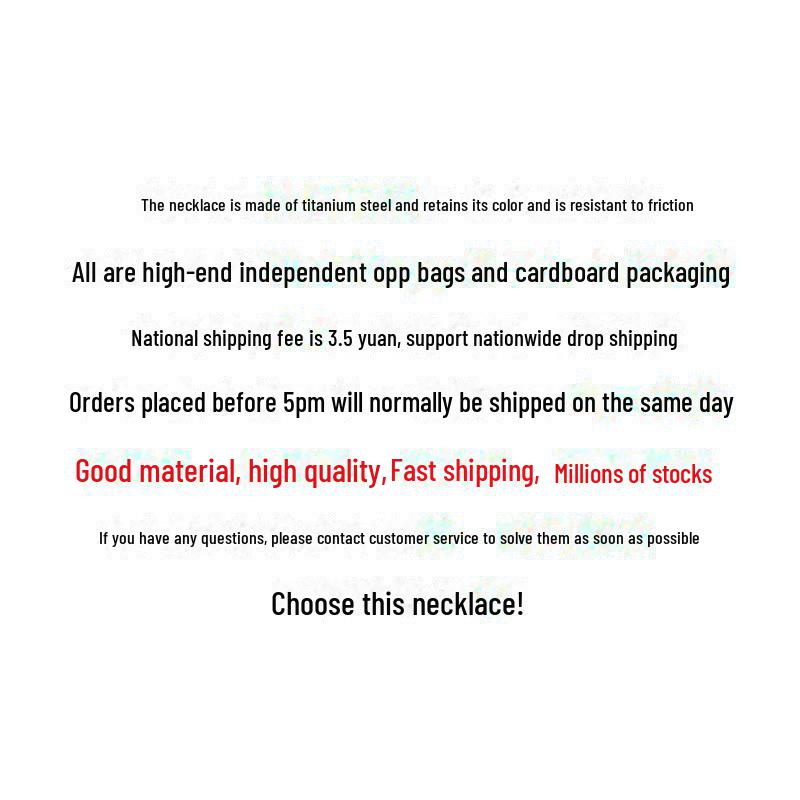 Japanese & Korean Style Geometric Titanium Steel Necklace - Women's Clavicle Chain Collection