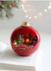 Christmas Resin Luminous Music Box with Santa & Snowman