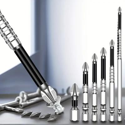 25/50/65/70/90/150mm Magnetic Screwdriver Drill Bit Non-slip High Hardness Alloy Steel Cross Head Impact Resistant Bits Drills