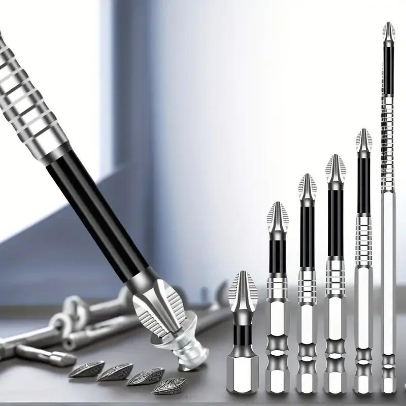 K5 Anti slip Screwdriver Head S2 Strong Magnetic 5A Black Cross Screwdriver Head Hand Drill Electric Screwdriver