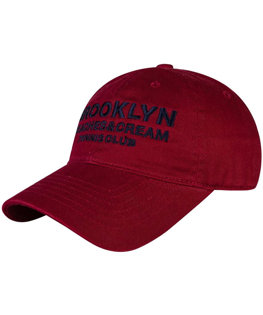 Bichiseuaenkeulim Brooklyn Tennis Club Ball Cap-Burgundy