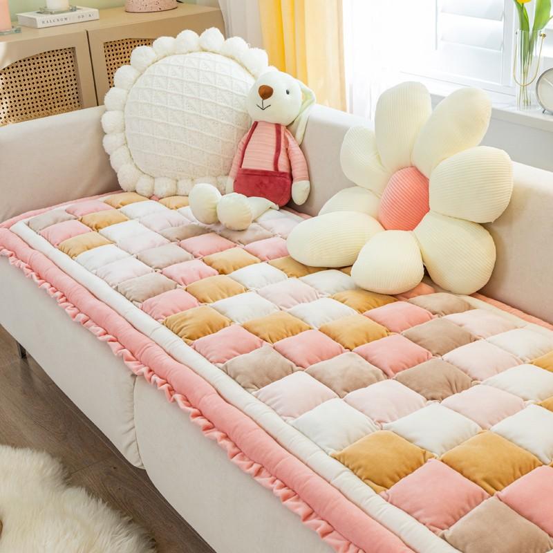 HOOPET Removable Dog Bed Cotton Sofa Cover for Large Dog Mat Winter Warm Cat Bed Pad Washable Dog Cushion Blanket Pet Supplies