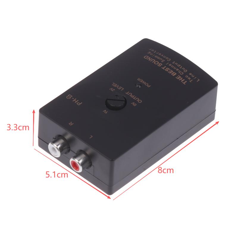 Ph-2 Car Stereo-Audio Rca-Speaker Amplifier High To Low Subwoofer Audio Converter Adapter Adjustable Auto Part
