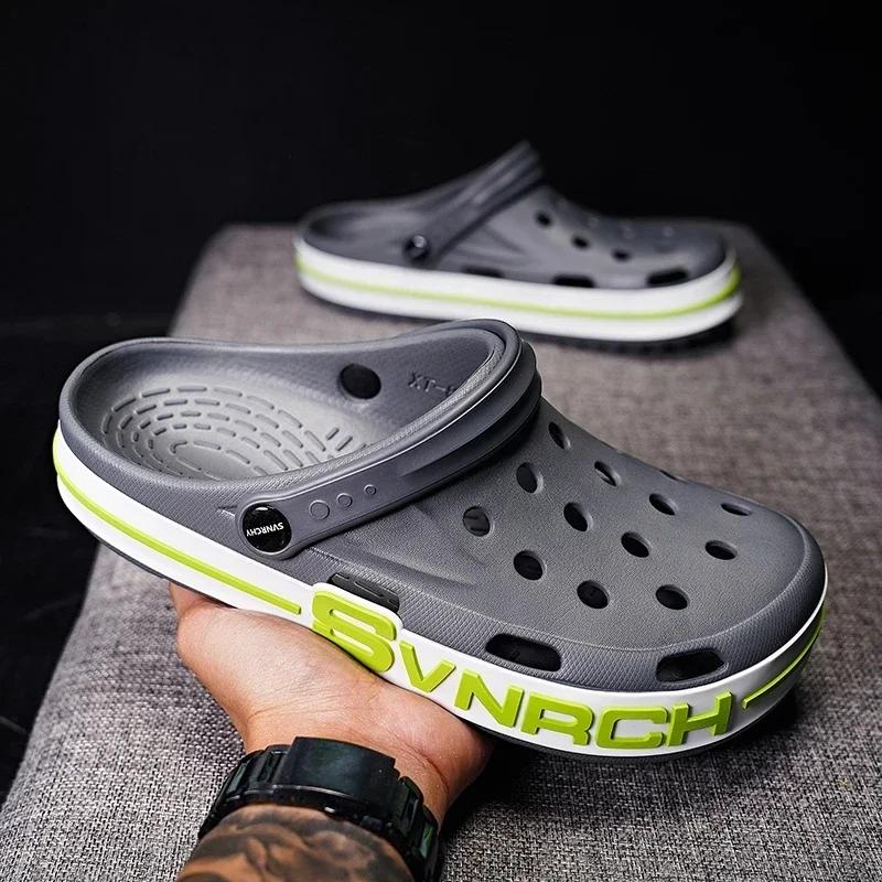 Moda Alta Qualità 2024 Nuovi Sandali da Uomo Pantofole Spiaggia Outdoor Scarpe Casual Leggere Suola Morbida Zoccoli Per Estate Sandali da Spiaggia Uomo