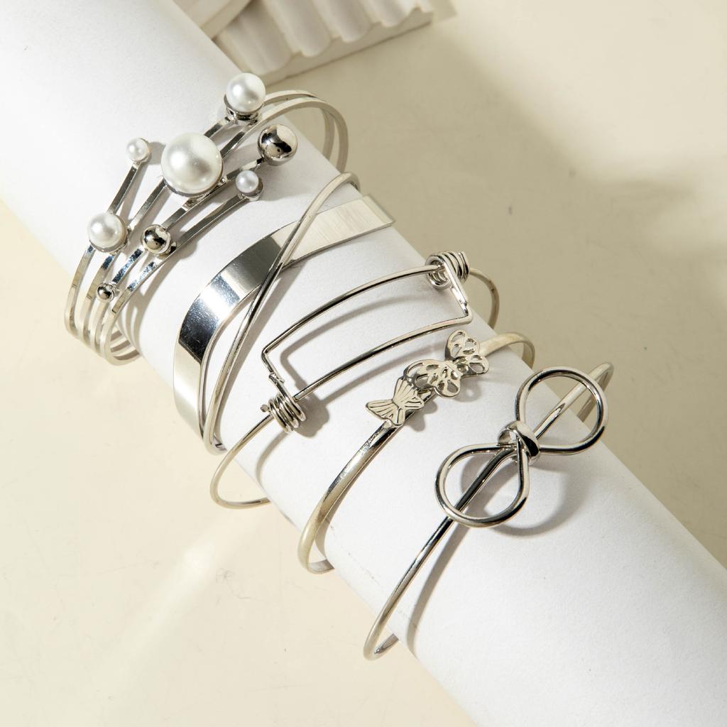 Exaggerated chain bracelet set, punk heart-shaped open bracelet bracelet wholesale