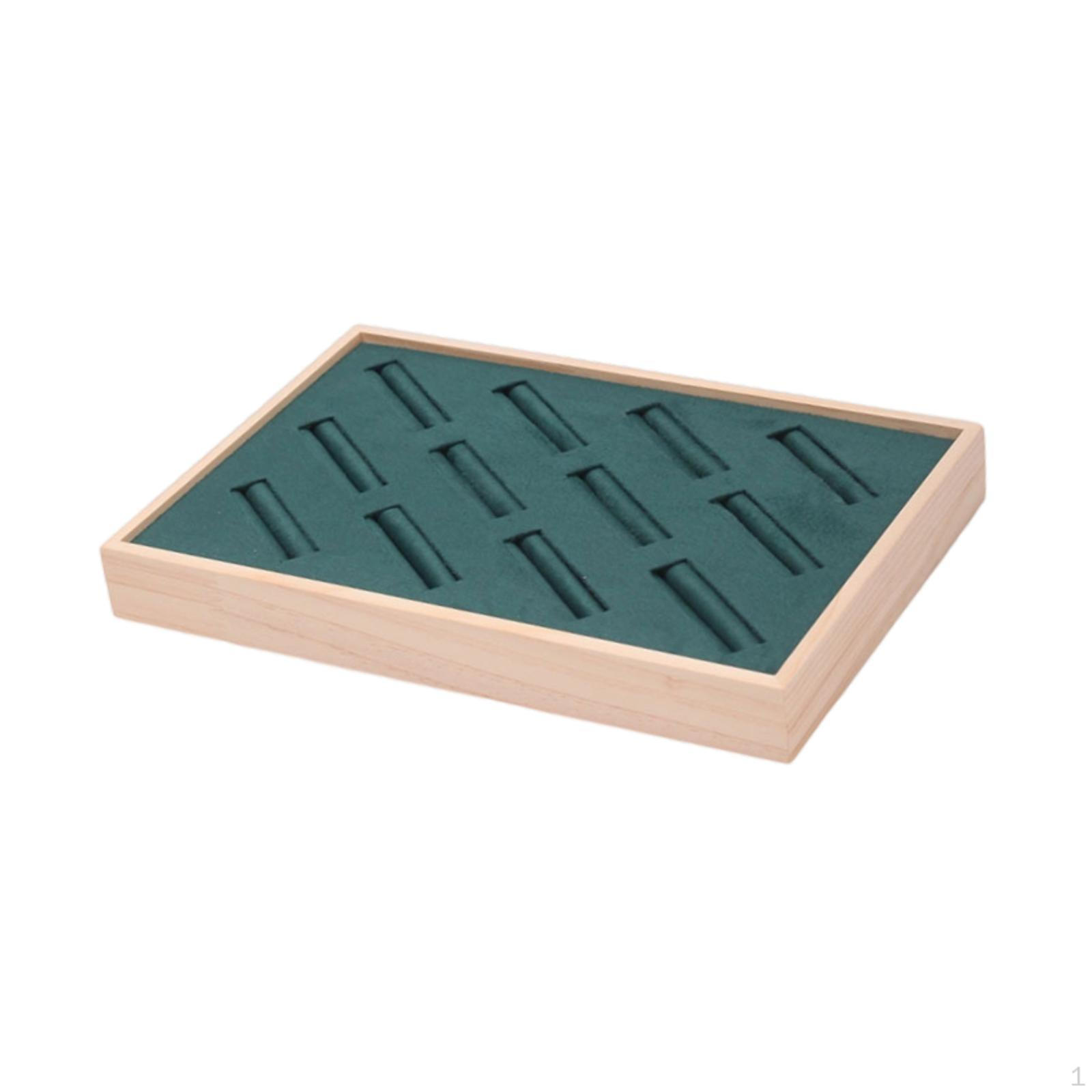 

Органайзер-подставка для браслетов 12 ячеек Салон-магазин Дом Подарки Витрина для браслетов Браслет зелёный