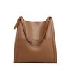 Neue Leder-Eimertasche Damen große Kapazität High-End-Gefühl Retro-Stil Rindsleder Damen-Tasche Pendler-Umhängetasche für die Arbeit