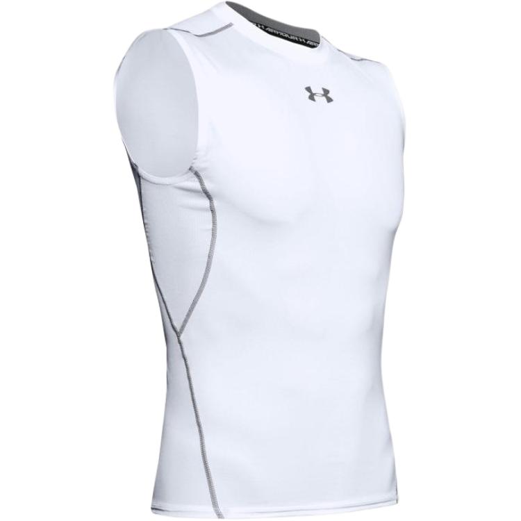Under Armour Tank Tops Men s White Crew Neck Moderate Other 1358548-100 3XL(2XO)