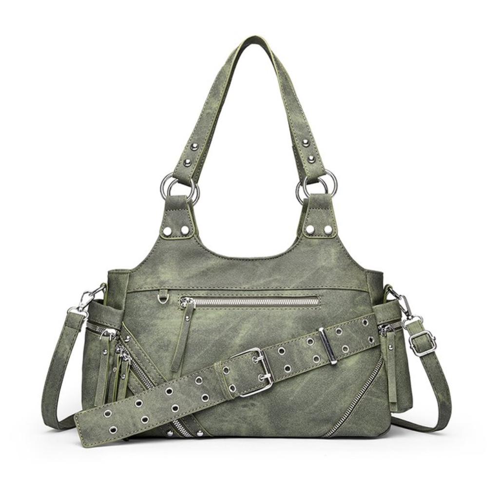 Handbag Women PU Multi Pocket Adjustable Strap Office Daily