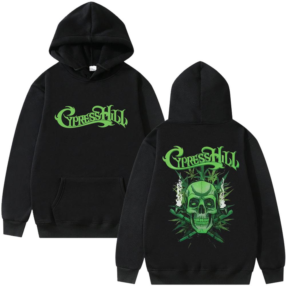 

Худи с графическим принтом скелета рэпера Cypress Hill для мужчин и женщин, оверсайз, уличная мода, мужская мода, винтажный худи S