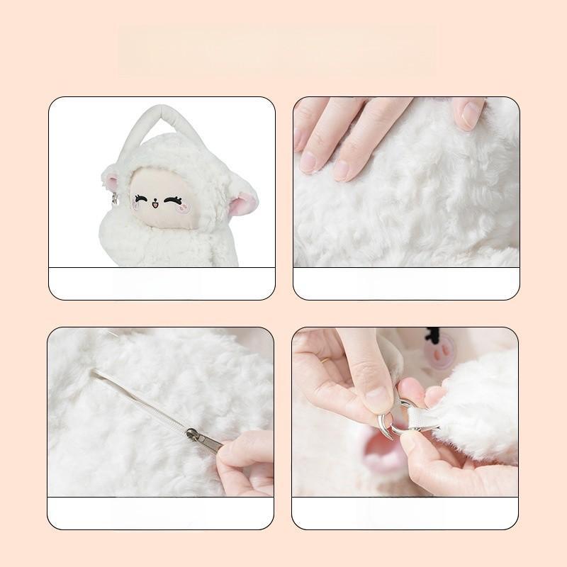 Plush Sheep Cartoon Tissue Box Holder For Home Decor And Gift Giving