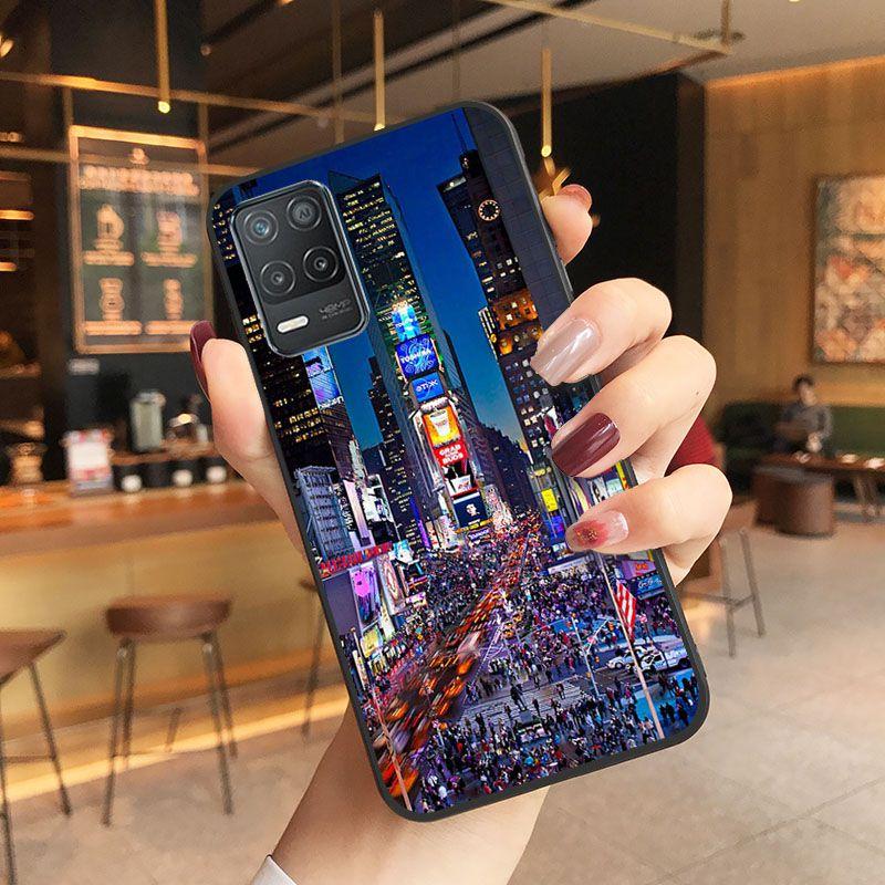 

Чехол для телефона «Калифорния, Нью-Йорк, Таймс-сквер» для oppo Realme 8Pro 6PRO 6i 7pro 9i 9pro C11 C21Y C25Y C25S C3 Q3S XT, чехлы Realme 7PRO