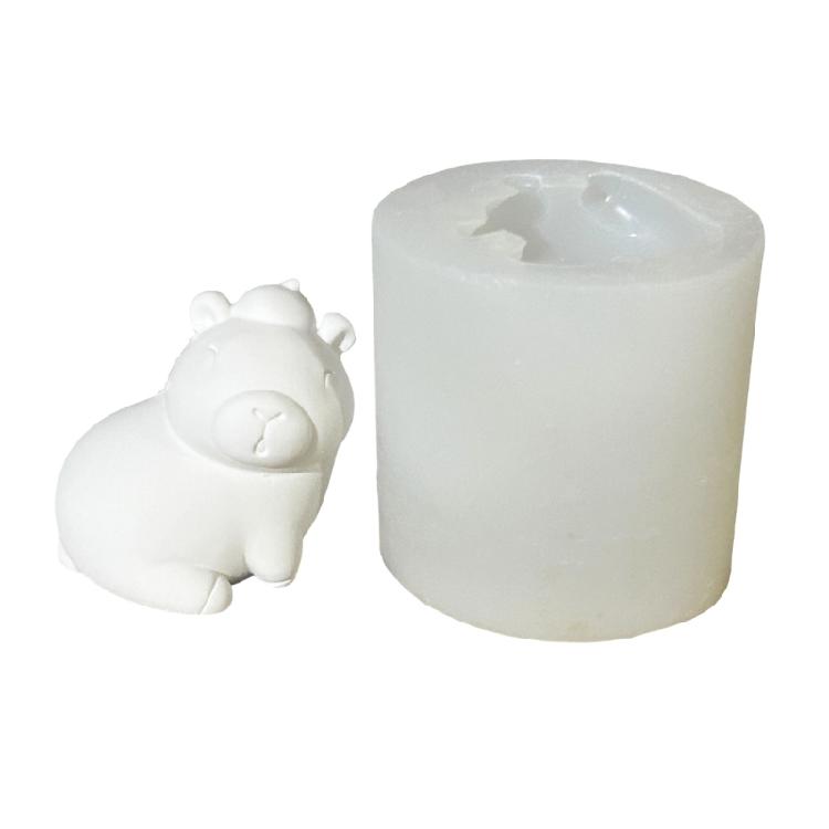 Capybara Shaped Candle Mold Reusable Silicone Mold for Home Decorations Practical Aromatherapys Mould Jewelry Supplies