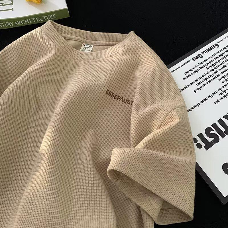 Men Women Y2K Round Collar Shirts T-Shirts Unisex Short Sleeve Tops Blouse Summer Fashion Clothes Streetwear Sweatshirts for Men