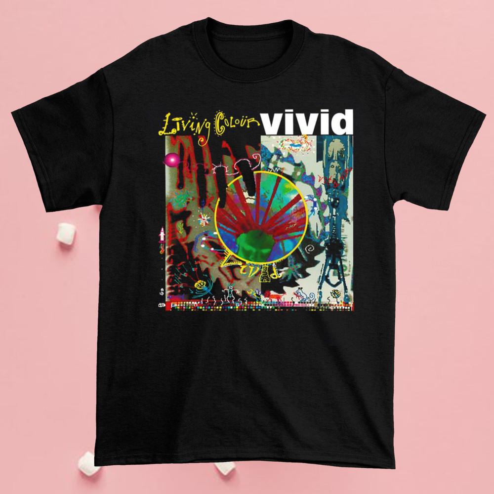 Living Colour Vivid Album Trending Gift funny Men All size Black Shirt NG683 Unisex T-Shirt