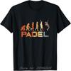 Padel Player Coach Gift for Fan Padel Evolution Vintage T-Shirt Custom Graphic T Shirt Unisex O-Neck Tshirt Men Clothing