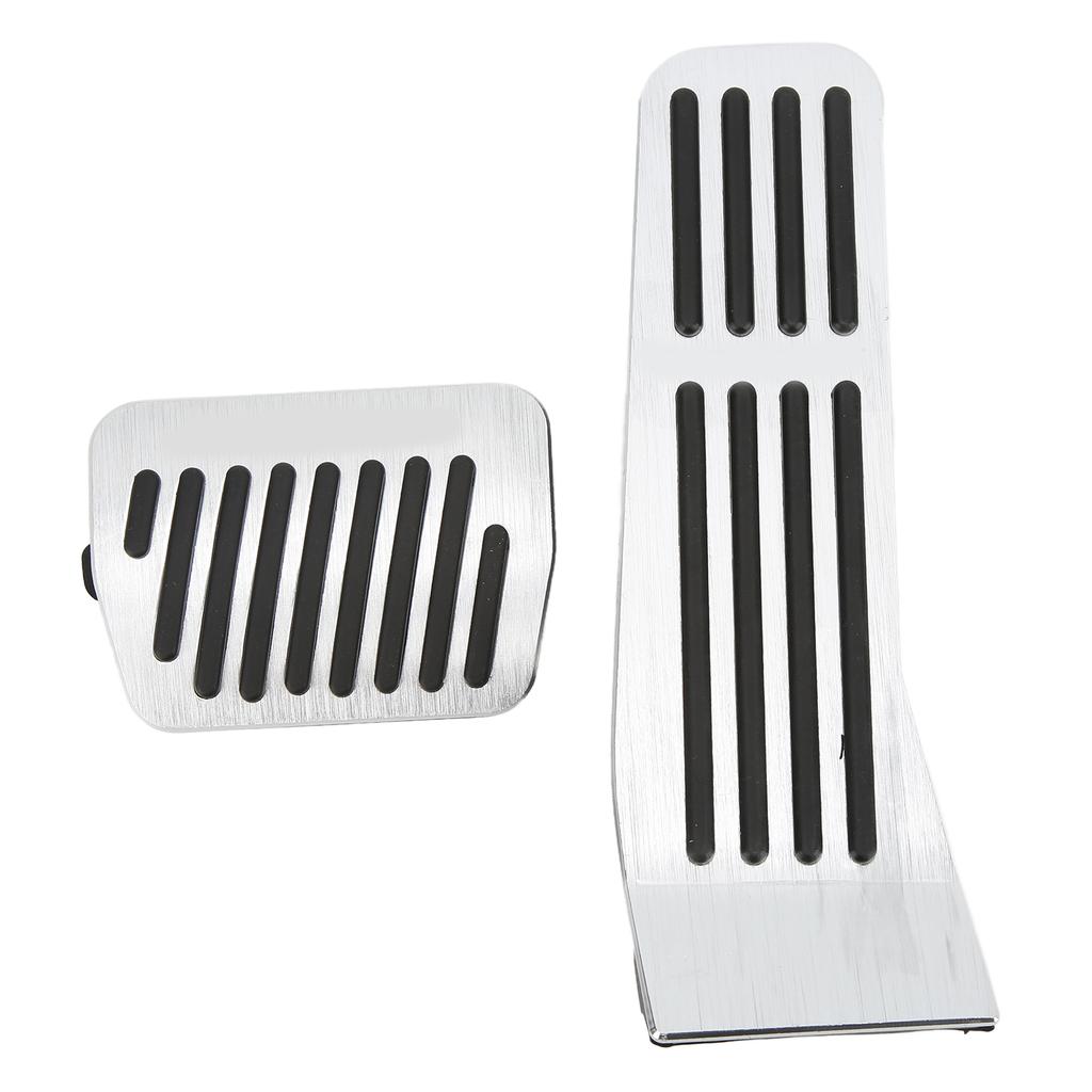 Brake Pedal Accelerator Pad Kit Aluminum Alloy Rubber Nonslip Replacement for Mazda 3 AXELA