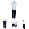 One Piece Marine Soldat Uniform Cosplay Kostüm Weißes Polyestermaterial