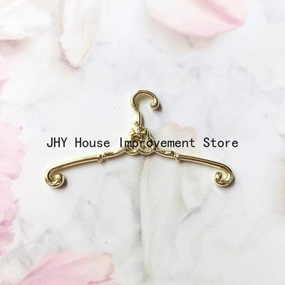 American Luxury Clothes Hanger Solid Brass Wedding Dress Hangers Heavy Wardrobe Clothes Coat Hangers Gold Decoration Metal Rack
