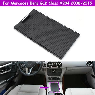 X204 Car Interior Central Cup Holder Slide Roller Blind Cover For Benz GLK Class 2008-2015 2046805808 2046805108 2046805208