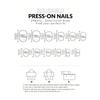 24pcs Oval Flower Nail Tips, Short Design, Acrylic Fake Nails Set Floral & French Manicure, Suitable For Women And Girls Nail Art Supplies