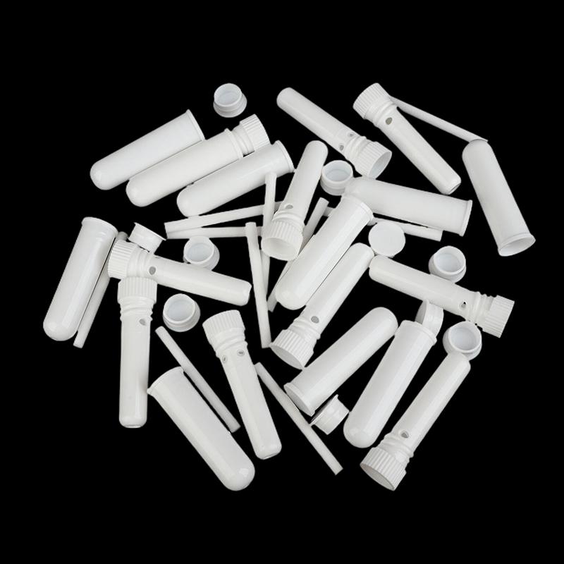 10Pcs Essential Oil Blank Inhaler Tubes Comes Inhaler Stick With Cotton Wicks, Refillable, Dropper