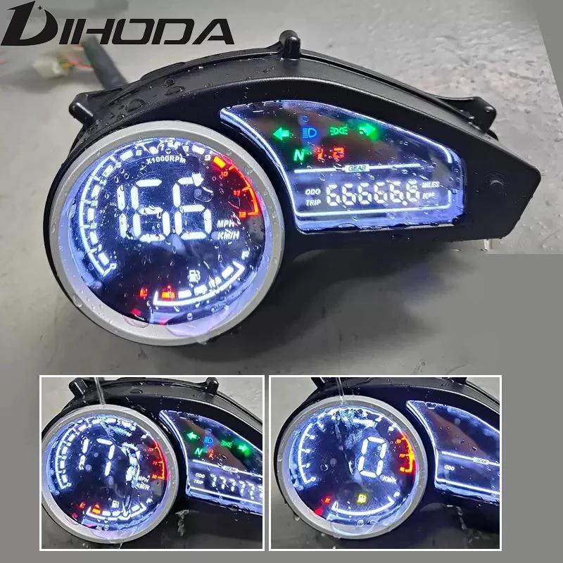 Motorcycle LED Digital Instrument Panel Tachometer Fuel Gauge Turn Signal Speedometer Per Hour Dm200/250 Nxr150 Nxr125