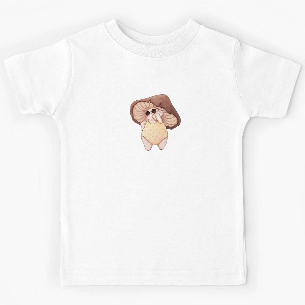 Beach Mushroom on the Phone Kids T-Shirt 140
