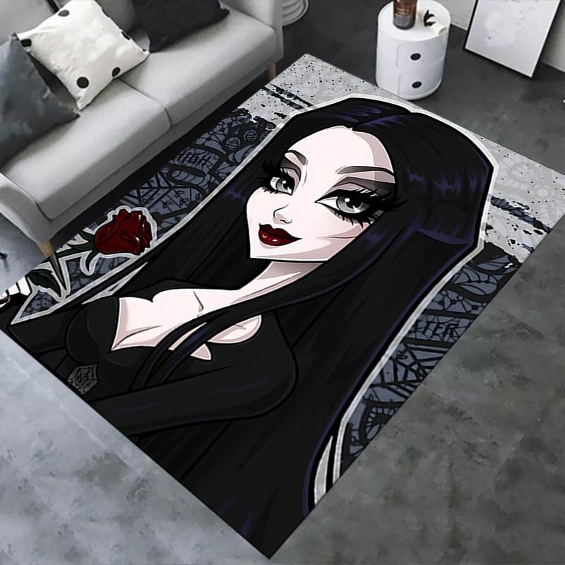 The Adams family Gothic Chair Mat for Sofa, Gothic Home Decor, Gothic Office Carpet, Gothic Gift